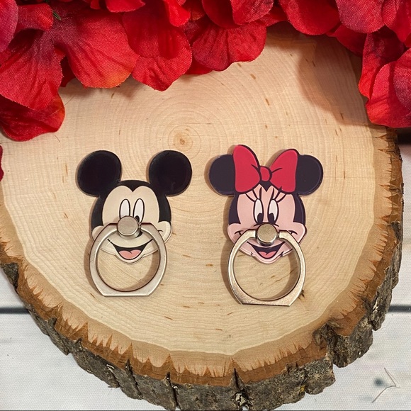 Mickey & Minnie Mouse Cell Phone Ring & Kickstand - Picture 2 of 8